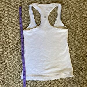 Last chance sale! Lululemon cool Racerback White Tank Top 2 XS waist length